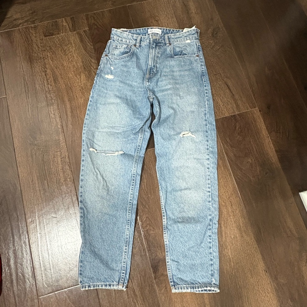 Distressed Medium Wash Zara Jeans